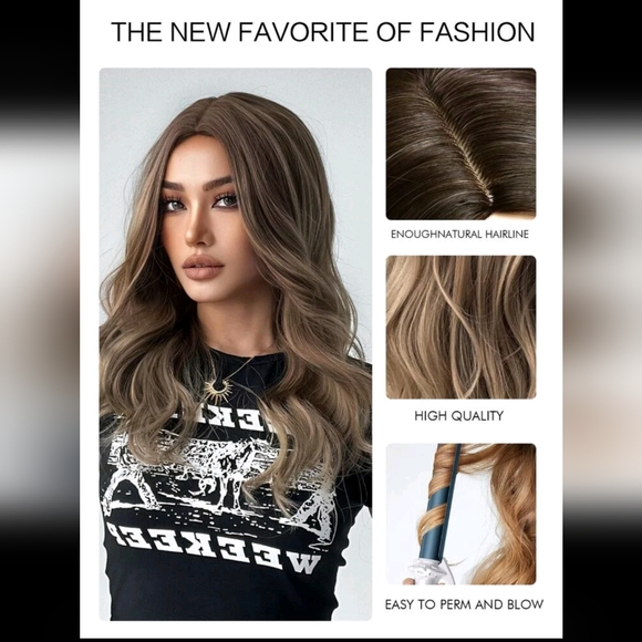 NEW FASHION WAVY SYNTHETIC HAIR WIG - Picture 3 of 6